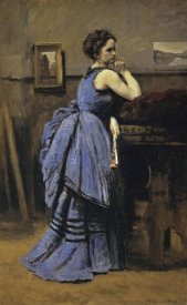 Jean-Baptiste-Camille Corot - Woman In Blue