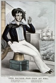 Currier and Ives - Sailor - Far-Far at Sea