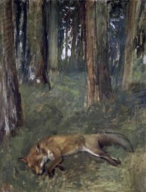 Edgar Degas - Dead Fox Under the Trees