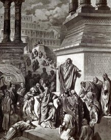 Gustave Dore - Jonah Telling of Nineveh's Coming Vanquishment