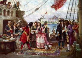 Jean Leon Gerome Ferris - Captain William Kidd In New York Harbor