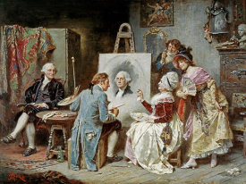 Jean Leon Gerome Ferris - Painter and President Washington
