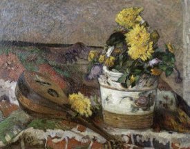 Paul Gauguin - Mandolin and Vase of Flowers