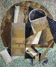 Juan Gris - Bottle of Banyuls