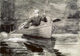 Winslow Homer - Fly Fishing, Saranac
