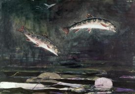 Winslow Homer - Leaping Trout