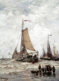 Hendrik Willem Mesdag - Fisherman On The Beach