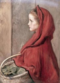 John Everett Millais - Red Riding Hood (The Artist's Daughter Effie)