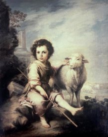 Bartolome Esteban Murillo - Christ Child As Shepherd
