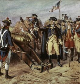 Henry Alexander Ogden - Washington Firing First Shot at Yorktown