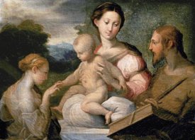 F. Parmigianino - Mystical Wedding of Saint Catherine