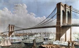 Charles Parsons - Great East River Suspension Bridge NYC, Brooklyn, 1883