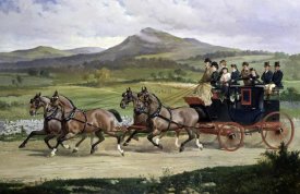 Alfred F. de Prades - Coach & Four Horses On The Open Road