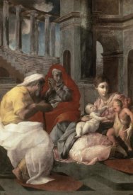 Francesco Primaticcio - Holy Family With St. Elizabeth and John The Baptist