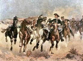Frederic Remington - Dismounted: The 4th Troopers Moving