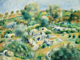 Pierre-Auguste Renoir - Landscape of Bretagne, Trees and Rocks
