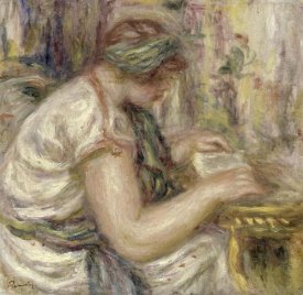 Pierre-Auguste Renoir - Woman in an Arabian Blouse Reading