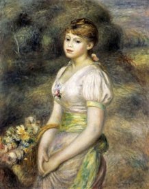 Pierre-Auguste Renoir - Young Girl Carrying a Basket of Flowers