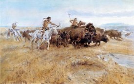 Charles M. Russell - Buffalo Hunt