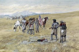 Charles M. Russell - Captain Meriwether Lewis Meeting The Shoshones