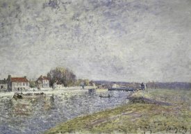 Alfred Sisley - Le Barage, Canal du Loins a Saint-Mammès