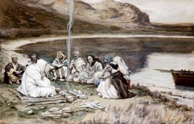 James Tissot - Christ Eating With His Disciples