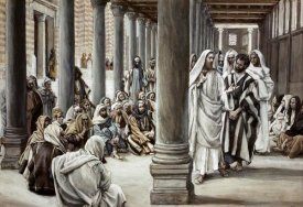 James Tissot - Jesus Walking On Solomon's Porch