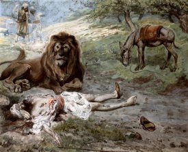 James Tissot - Prophet Slain By The Lion