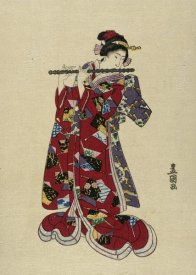 Utagawa Toyokuni - Yokobue - Seven Hole Chinese Flute