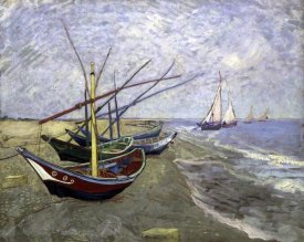 Vincent Van Gogh - Fishing Boats On The Beach at Saintes-Maries