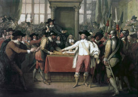 Benjamin West - Cromwell Dissolving The Long Parliament