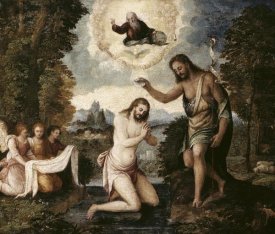 Paris Bordone - Baptism of Christ
