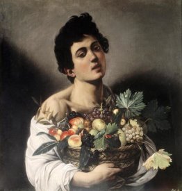 Caravaggio - Young Boy with Basketful of Fruit