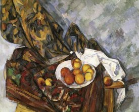 Paul Cezanne - Still Life with Floral Curtain