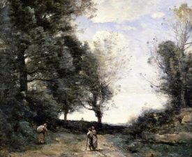 Jean-Baptiste-Camille Corot - Along the Path