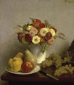 Henri Fantin-Latour - Flowers and Fruit Cuisine