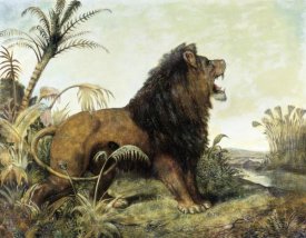 William Huggins - A Lion in a Jungle