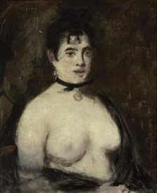 Edouard Manet - La brune aux seins nus, 1872