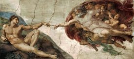Michelangelo - Creation of Adam (Detail)