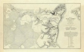 Henry L. Abbot - Civil War - Official Plan of The Siege of Yorktown Virginia, 1862