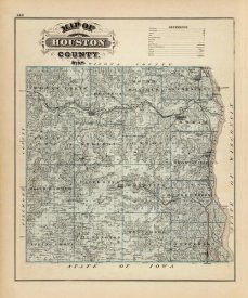 A.T. Andreas - Map of Houston County, Minnesota, 1874