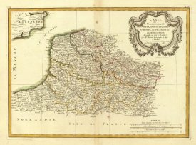 Rigobert Bonne - Flandre francoise, Artois, Picardie, Boulenois, 1785