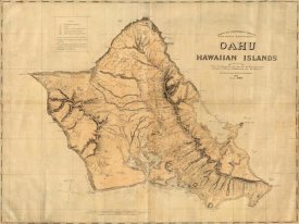 Hawaiian Government Survey - Oahu, Hawaiian Islands, 1881