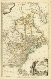 Thomas Jefferys - Map of The British Empire in North America, 1776