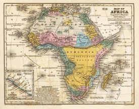 Samuel Augustus Mitchell - Map of Africa, 1839
