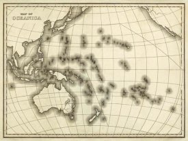 Samuel Augustus Mitchell - Map of Oceanica, 1839
