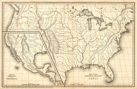 Samuel Augustus Mitchell - Map of the United States and Texas, Mexico and Guatimala, 1839