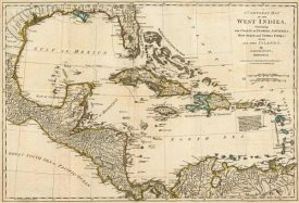 Robert Sayer - A Complete Map of the West Indies, 1776