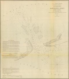 United States Coast Survey - Hatteras Inlet, North Carolina, 1853