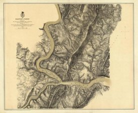 United States War Department - Civil War Map - Harper's Ferry, 1869
